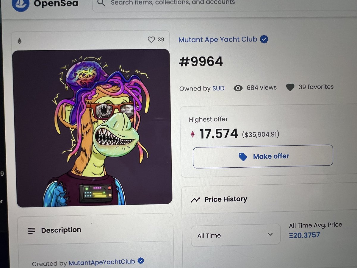 SethGreen's tweet image. Well frens it happened to me. Got phished and had 4NFT stolen. @BoredApeYC @opensea @doodles @yugalabs please don’t buy or trade these while I work to resolve:
@DarkWing84 looks like you bought my stolen ape- hit me up so we can fix it