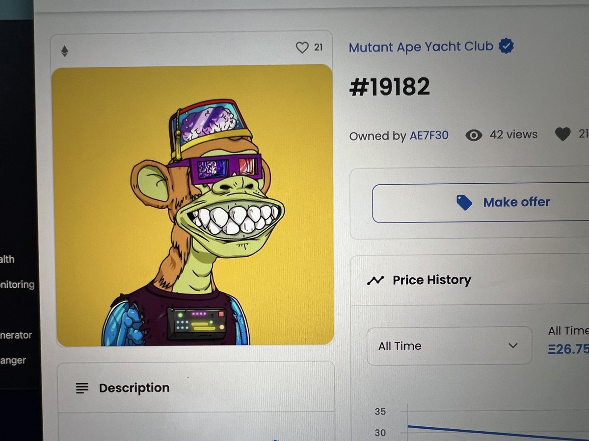 SethGreen's tweet image. Well frens it happened to me. Got phished and had 4NFT stolen. @BoredApeYC @opensea @doodles @yugalabs please don’t buy or trade these while I work to resolve:
@DarkWing84 looks like you bought my stolen ape- hit me up so we can fix it