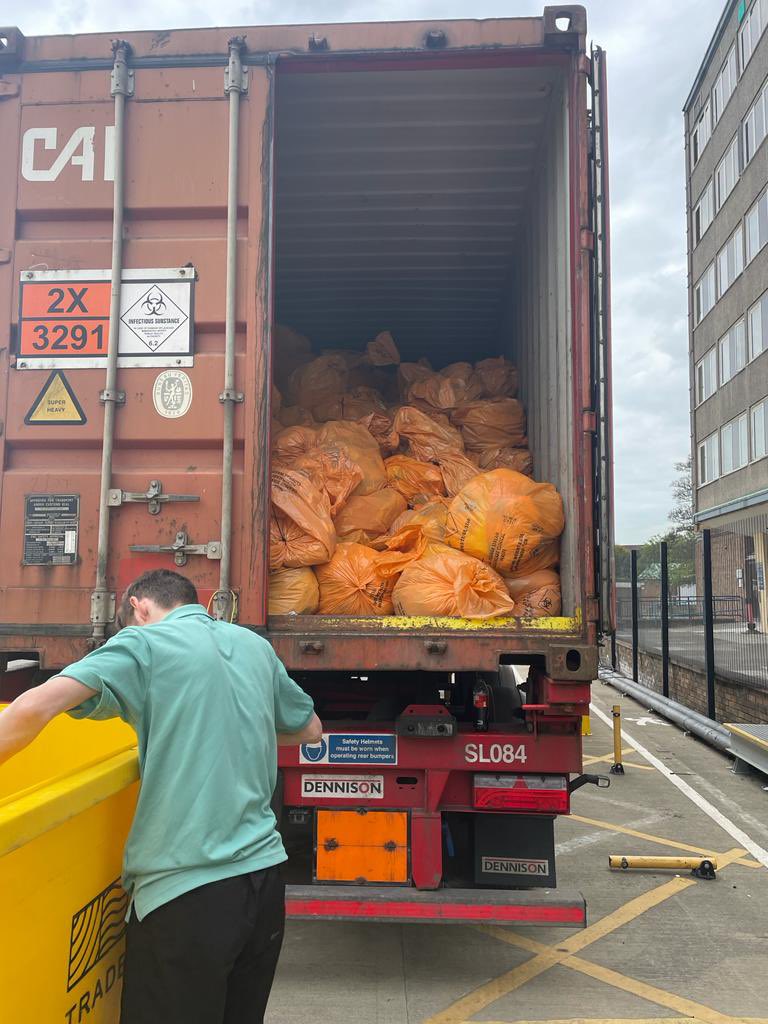 HealthcareEnv's tweet photo. @MattHancock @healthtechhour It’s a shithole created with #crwtins #retrobates and #murderers like you #medicalwaste @coverup how much did @Stericycle_Inc pay you for taking out its #UK competition https://t.co/C9Rg9byLNi