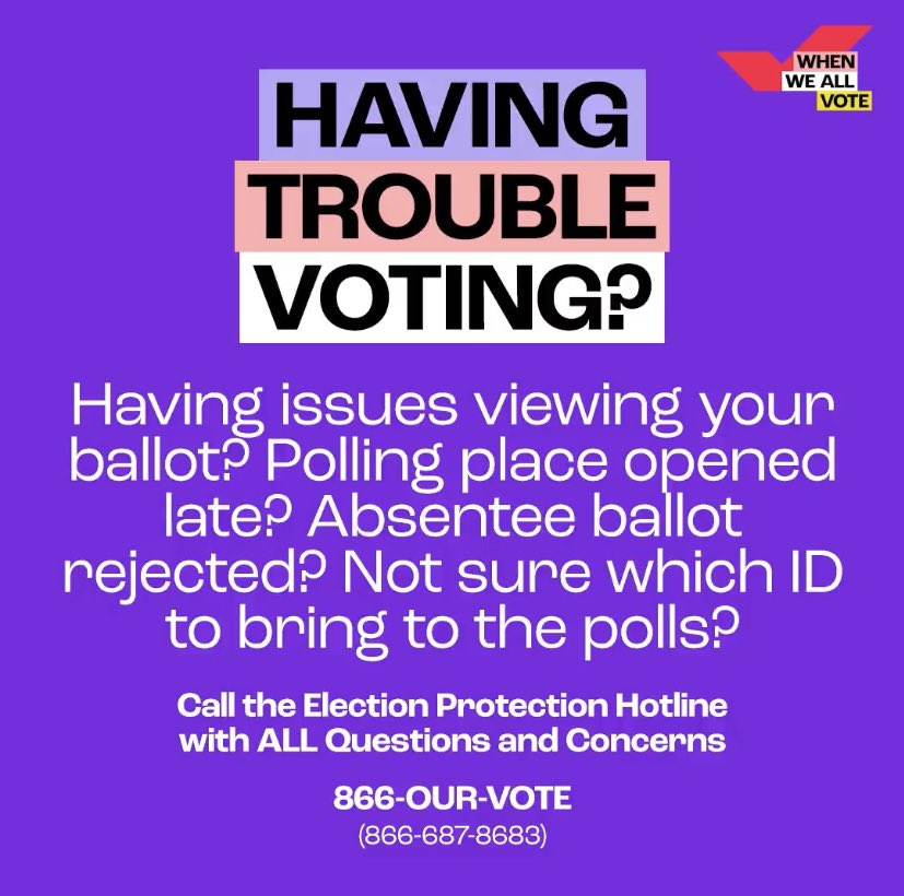 QueenVLion1's tweet photo. 🚨📢📣⚠️➡️ IDAHO KENTUCKY NORTH CAROLINA OREGON &amp; PENNSYLVANIA TODAY IS #ElectionDay ENSURE YOU KNOW YOUR VOTING LOCATION &amp; ID 🪪 READY FOR ℹ️ VISIT @866OURVOTE @VOTE411 @WhenWeAllVote @fairfightaction @votevets @RockTheVote 4 DETAILS #Elections2022 🗳 https://t.co/2XW59zI1dS