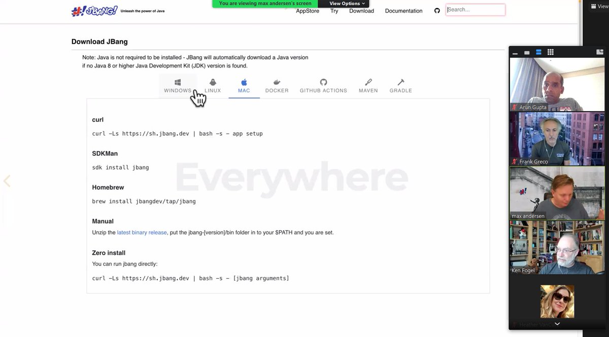 arungupta's tweet image. Getting a preview of @jbangdev at #JavaInEducation meeting.
Get started at jbang.dev
Slides: maxandersen.github.io/getting-starte…