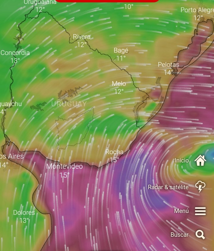 El ciclón pisó nuestras costas.