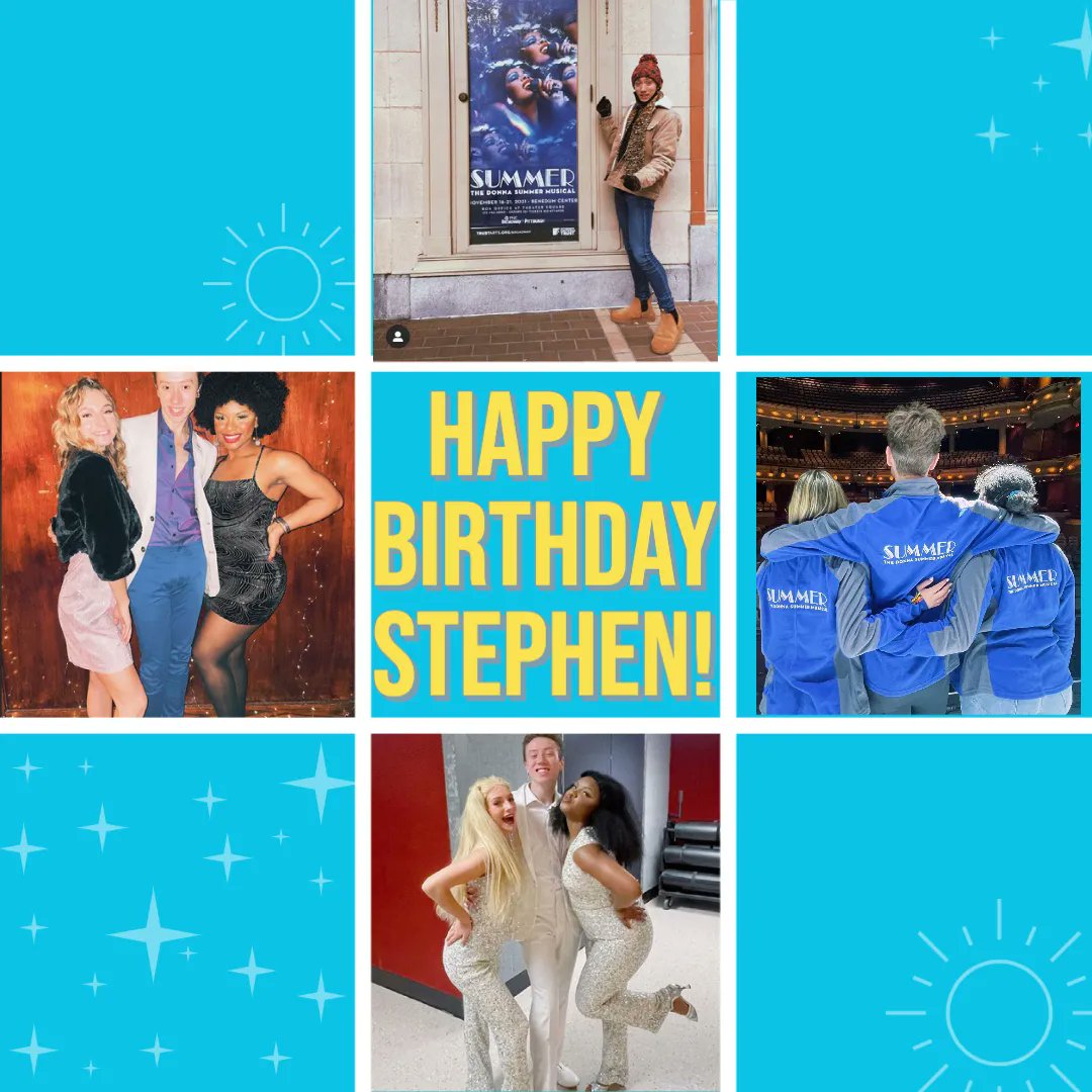 Today is Stephen's birthday! He's one of our super swings that has been amazing on this tour, and today we celebrate this wonderful person who always makes us smile. Send him some birthday love! <a href="/stephenstarfish/">Stephen Vaught</a> #summerontour #donnasummermusical #happybirthday #liveperformance