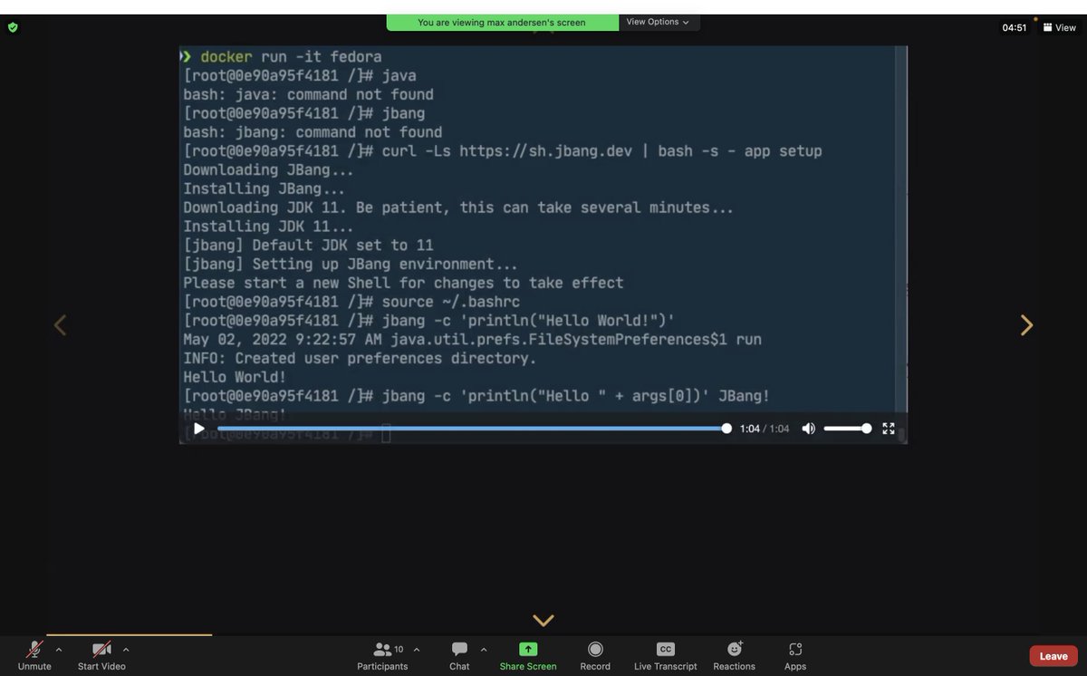 ameliaeiras's tweet image. #JavaInEducation📲 discussion today welcomes Max Andersen @maxandersen, the creator of @jbangdev, sharing beautifully about his #Java project and how it can be used to introduce the @java language to the next generation!
#SharingIsCaring💙 @jcp_org: jcp.org/java-in-educat…
