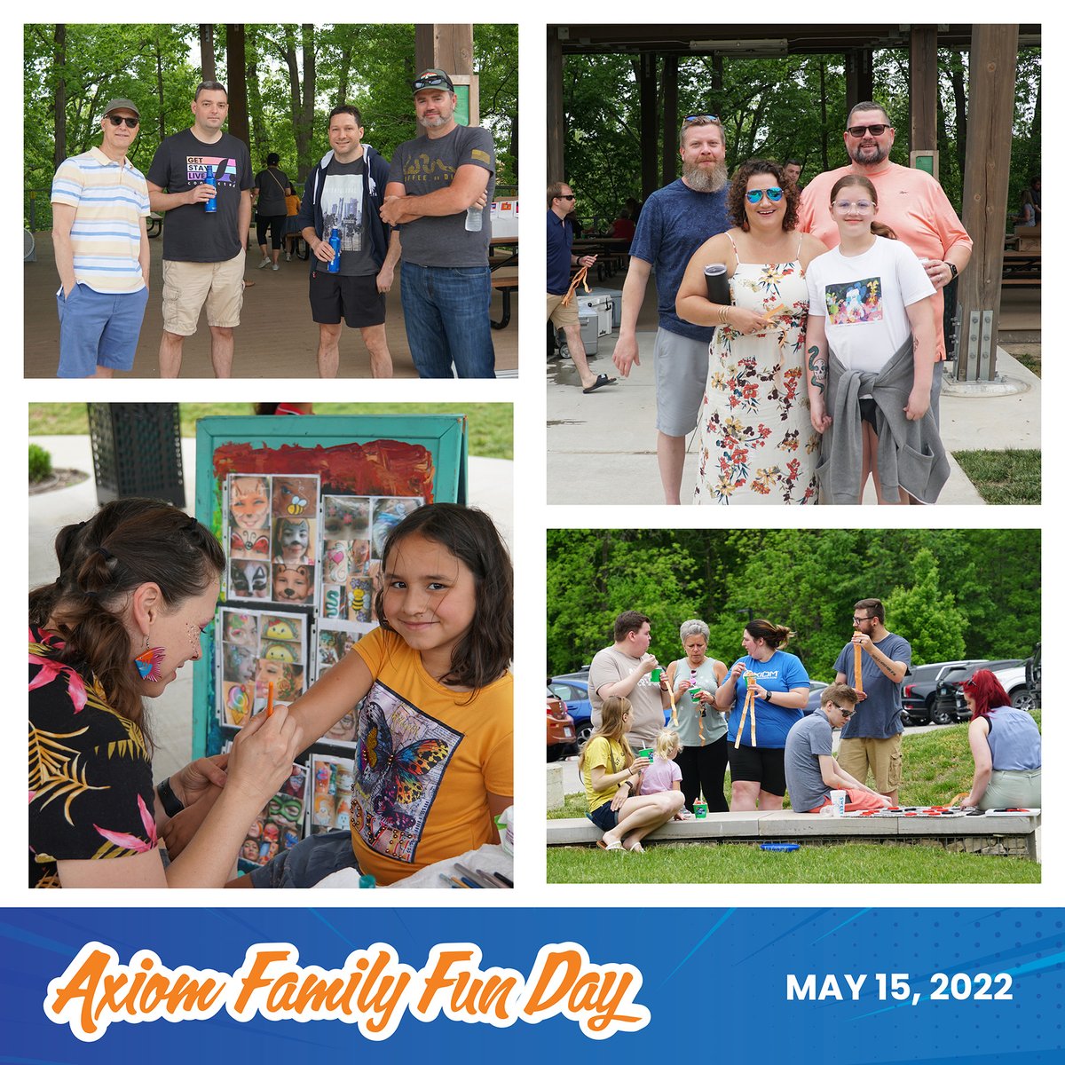 AxiomProducts's tweet photo. Axiom hosted its first-ever Family Fun Day, inviting employees to bring their family and significant others to partake in a day filled with yard games, raffles, face painting, and more! 
#AxiomInAction #AxiomIsHiring https://t.co/GoKJtTwmBH