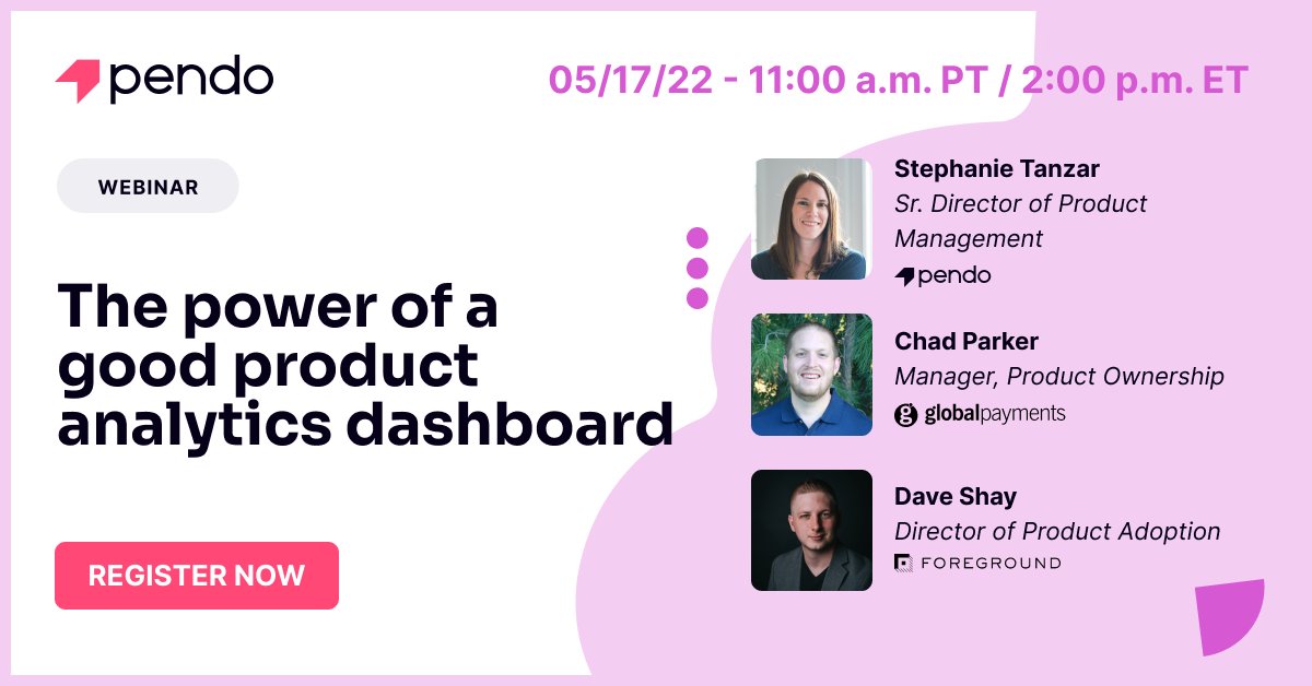 pendoio's tweet image. What makes an effective product analytics dashboard? ✨  Join us today ✨  to learn how to build the best possible dashboard for your teams and use it to accelerate your growth. #ProductAnalytics

Register Now 👉   bit.ly/3kIgOeN