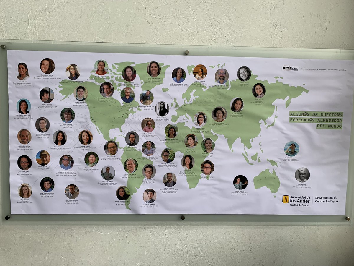 solo algunos egresados de <a href="/CienBiolAndes/">DCB Uniandes</a> por el mundo!