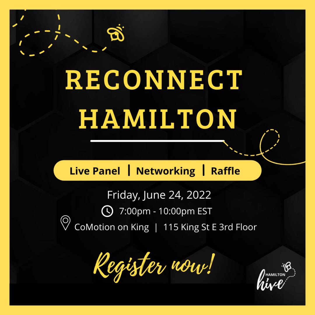 Centre for Entrepreneurship at Mohawk College (@mohawkcfe) on Twitter photo Time to network again! 🐝🔉 <a href="/HamiltonHIVE/">Hamilton HIVE</a> is reconnecting entrepreneurs, young professionals, and community partners. Join us for drinks, appetizers, great conversations, and prizes!
Early Bird tickets - $10 before May 31st!
Register: entrepreneurship.mohawkcollege.ca/events
#hamont #networking Time to network again! 🐝🔉 <a href="/HamiltonHIVE/">Hamilton HIVE</a> is reconnecting entrepreneurs, young professionals, and community partners. Join us for drinks, appetizers, great conversations, and prizes!
Early Bird tickets - $10 before May 31st!
Register: entrepreneurship.mohawkcollege.ca/events
#hamont #networking