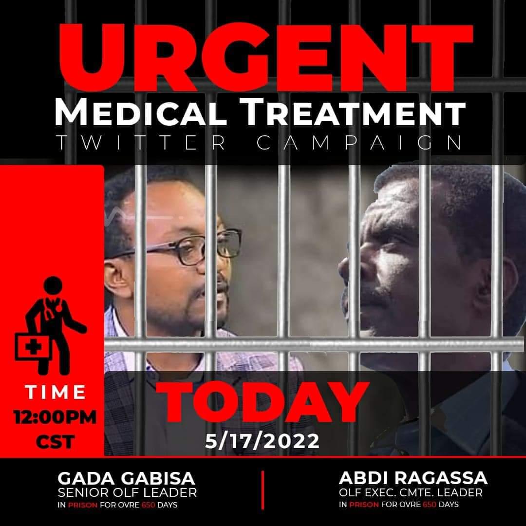 ibsagmd's tweet photo. 🚨URGENT TWITTER CAMPAIGN 🚨

Urgent Medical Treatment for Abdi Ragassa &amp; Gada Gabissa!
Today - in 30 minutes. https://t.co/FUC0ovEKnR