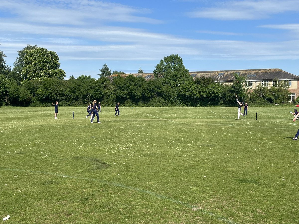 OHS_Sport's tweet photo. 121-2 scored by OHS in bat. 👏🏻🏏Amazing innings by Emma scoring 74 not out. Incredible. Now to bowl… #GoodLuck #100BallCup #TeamOHS💙💛 https://t.co/OOQGGvOfow