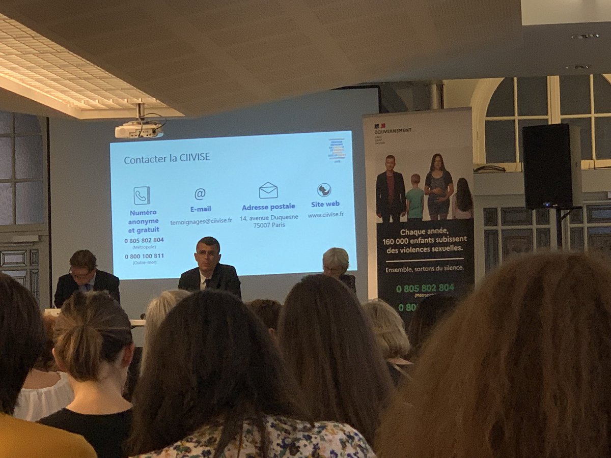 Présente hier à la deuxième réunion publique de la <a href="/CIIVISE_contact/">CIIVISE</a>. La lutte contre l’#inceste  et les #ViolenceSexuelles faites aux enfants doit être un enjeu sociétal pour prévenir, signaler accompagner, soigner.