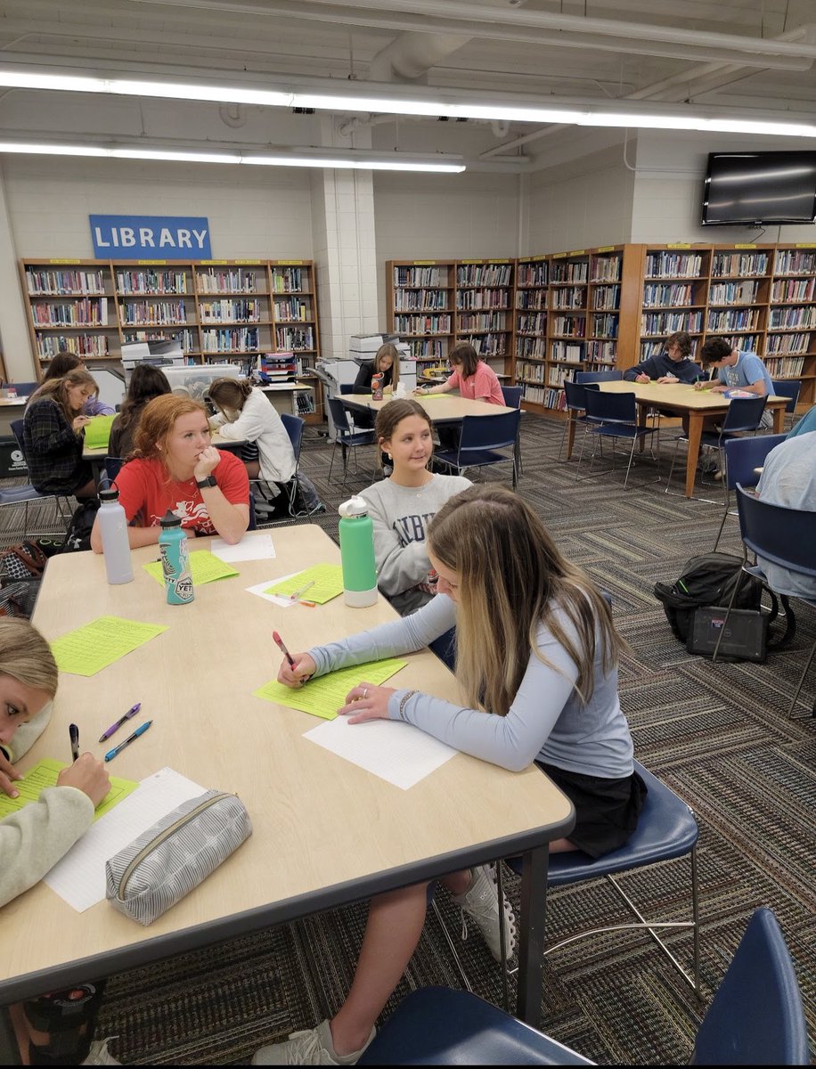GPA game and high school planning with the Scholastic Leadership Academy students at West Carteret High School. Great things happening with this program. <a href="/wcpatriots/">West Carteret High School</a>