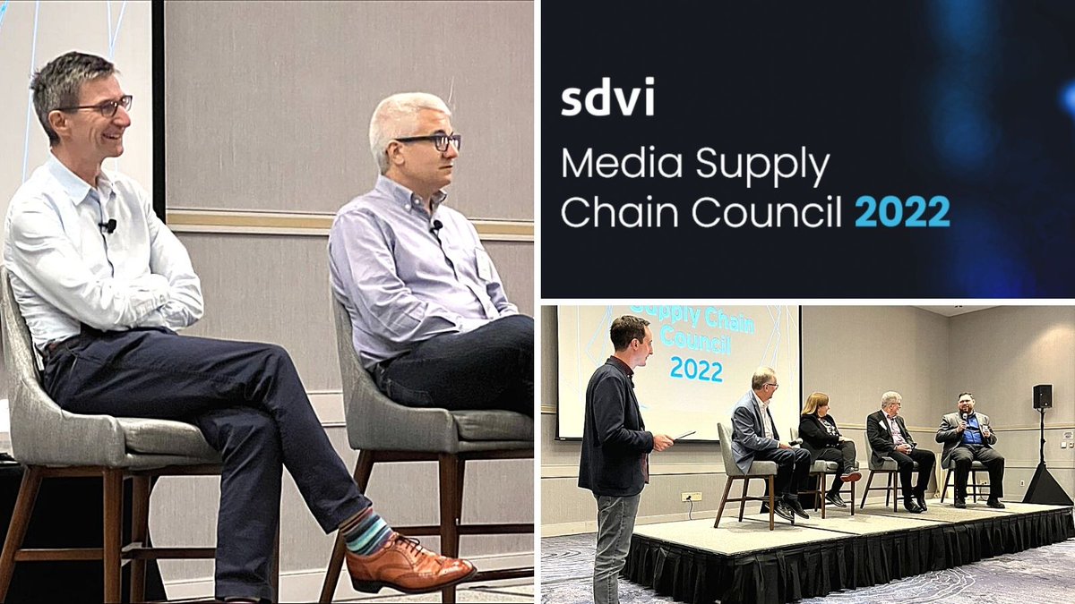 Thank you to <a href="/SDVICorp/">SDVI Corporation</a> for inviting <a href="/markharrison252/">Mark Harrison</a> and <a href="/rdepom/">Rowan de Pomerai</a> to participate in your 2022 Media Supply Chain Council today.

It's made us even more excited to welcome everyone to the DPP Media Supply Festival happening tomorrow: lnkd.in/dfA5svue

#Media #Supplychain