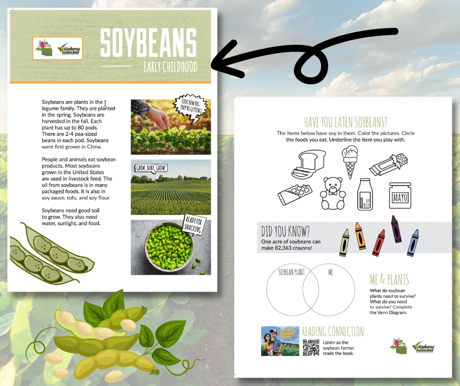 okagclassroom's tweet photo. Soybeans are plants in the 𝕃𝔼𝔾𝕌𝕄𝔼 family! Order a class set of 25 to teach your students about the importance of 𝕊𝕆𝕐𝔹𝔼𝔸ℕ𝕊! 

Oklahoma Soybean Board: 
https://t.co/cNoXVhImqE 

More resources https://t.co/WSlMcOfg8N 

Request link  https://t.co/HAroo7QlUq https://t.co/ZRV1EJi4Ax