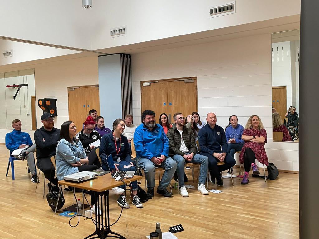 YouthWorkAll's tweet photo. Youth Staff from across the sector participating in Day 1 of Workforce development training on the theme of Dealing with difficult behaviours.
Thanks to Bronagh Starrs for delivering this vital training.
#Collaborativeworking #Developingthesector
@eayouthservice https://t.co/vHuinyyv60