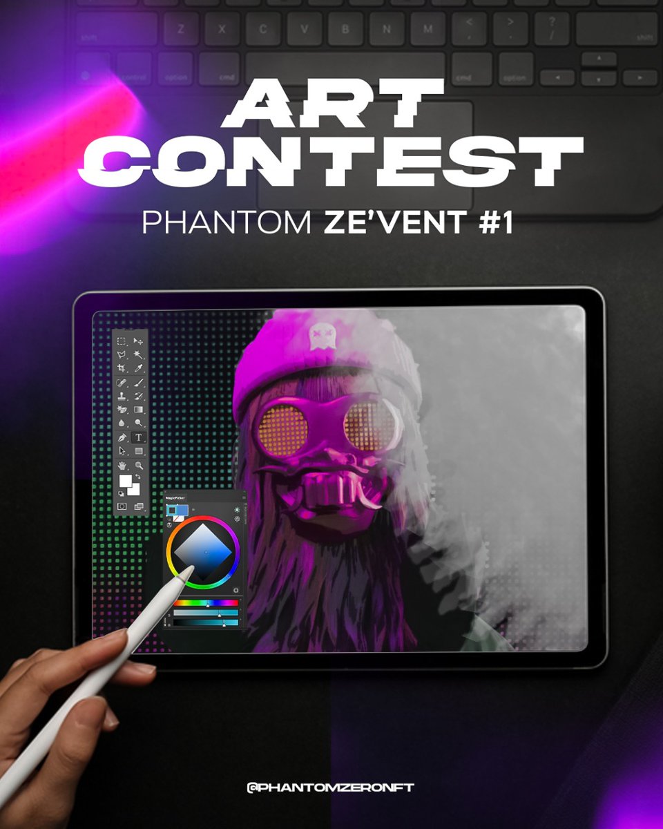 PhantomZeroNFT's tweet photo. PHANTOM ZE'VENT #1
🎨 Let's do some fan art 🎨
x3 WL spots for the winners!
1⃣ Comment this tweet with your fan art of Phantom Zero and add #PhantomZeroLFG
2⃣ RT your favorites
3⃣ Enjoy 🖤
LFG Phantoms 🔥 https://t.co/Oux7Tgk5n3