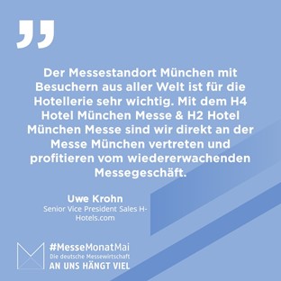 Trade fairs are important for the entire #economy! 165,000 jobs depend on the German #trade fair industry and are mutually dependent. This also includes the #hotel industry. Germany needs trade fairs. Therefore we support the indust-ry campaign by @AUMAeV .