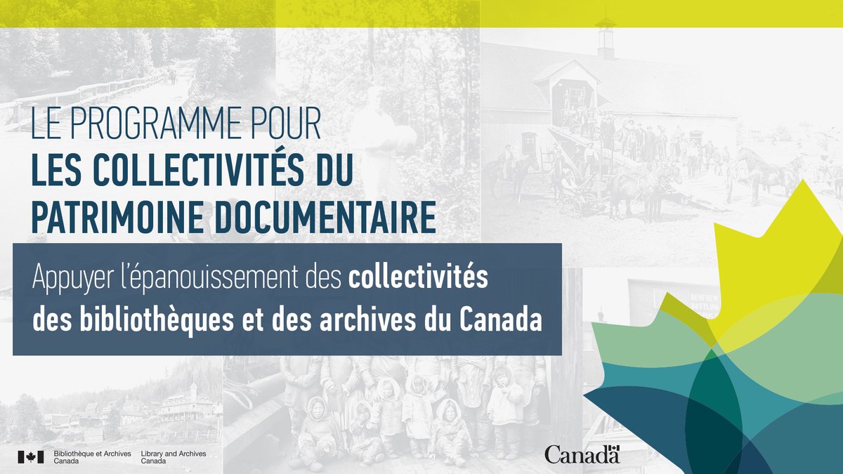 Nous sommes fiers de soutenir 38 projets dans le cadre du Programme pour les collectivités du patrimoine documentaire. Découvrez les bénéficiaires et les projets pour 2022-2023: ow.ly/nFAn30sjUFF #PatrimoineDocumentaireCAN