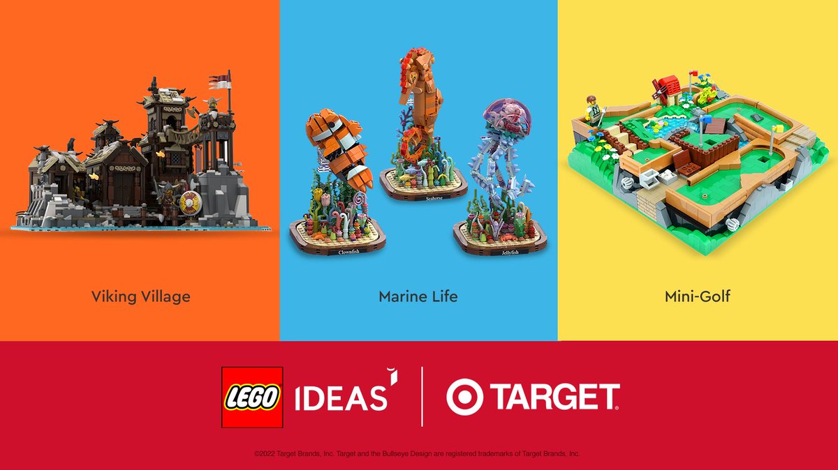 In an exclusive collaboration with US Retailer <a href="/Target/">Target</a>, we're giving you the chance to help decide one of the next #LEGOIdeas sets! There are 3 models to choose from, but you can only vote once for one model. So choose wisely! 

Full details here 👇 

bit.ly/3lpaPM1