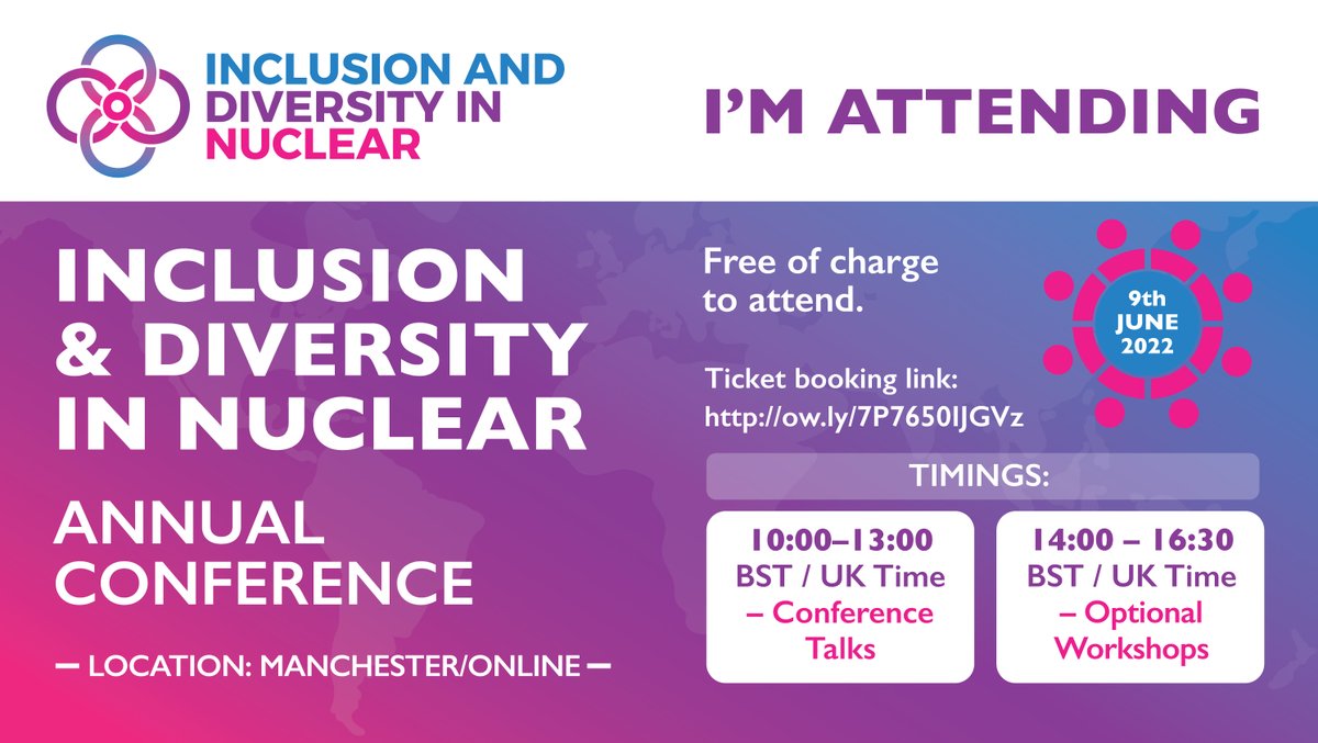 We are excited to be sponsoring #IDN2022 conference in June! The event will tackle the topic of 'measuring inclusion'. 

Sound like something you could use? Join us at the <a href="/idnuclear/">Inclusion and Diversity in Nuclear</a> conference!

➡️ bit.ly/IDN2022Confere…