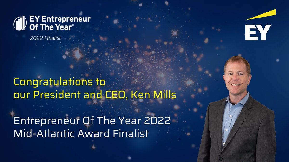REGENXBIO's tweet photo. REGENXBIO is honored to have our President and CEO, Ken Mills, recognized as a finalist in the @EY_EOY Entrepreneur Of The Year® 2022 Mid-Atlantic Awards program.  #EOYMidAtl https://t.co/4hroTqNmIF