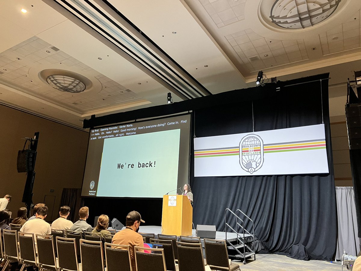 TekHudson's tweet photo. LETS GO!!! #RailsConf2022 https://t.co/I5cdSauMJL