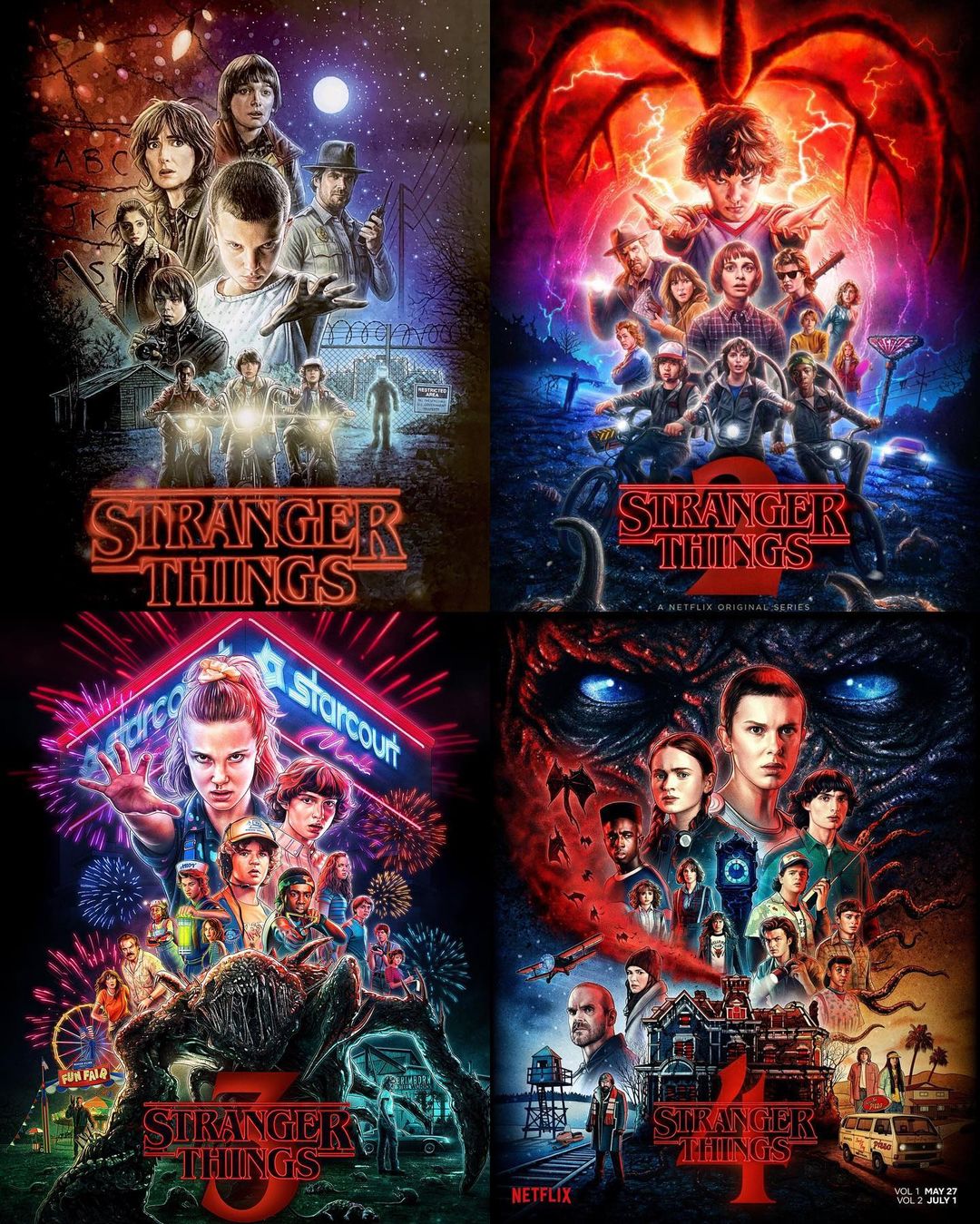 Stranger Things 4 👀👇 🔴 Vol. 1 - 27 de mayo ⚪ Vol. 2 - 1 de julio