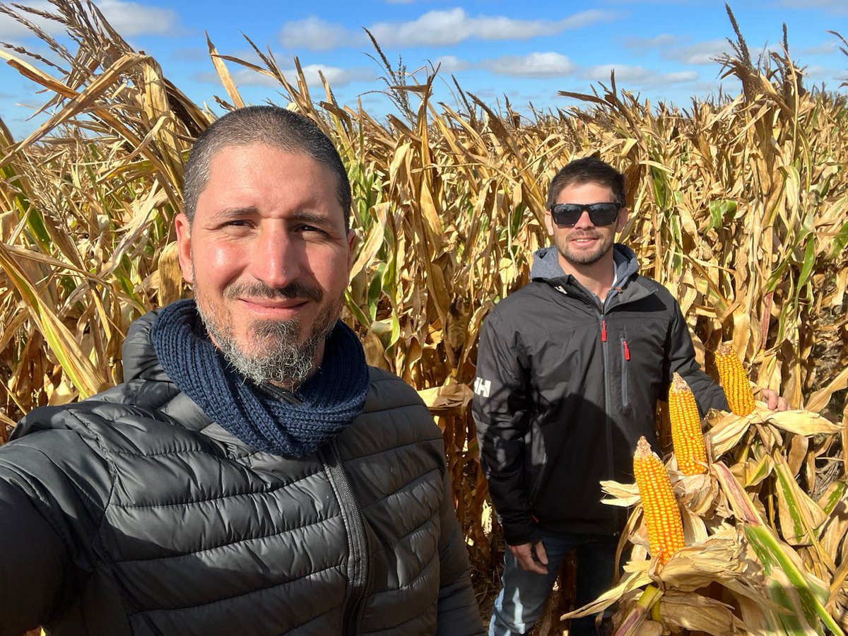Salimos a dar una vuelta con <a href="/JochiArigos/">Jochi Arigós</a> !!! Maices LG!! El viento y el frío nos ceban mates!! @lgsemilla🌽🌽🌽