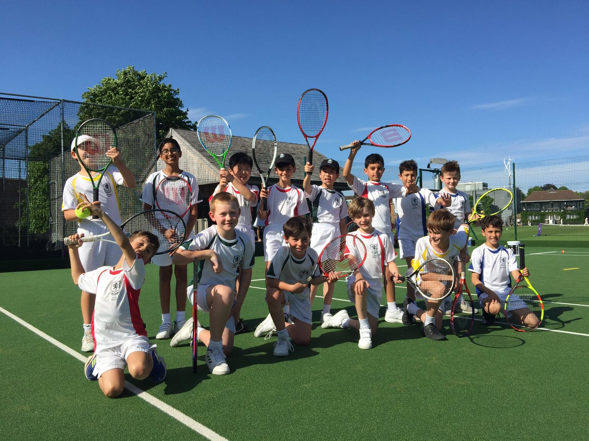 SHSsport1865's tweet photo. Another breathless day of sport @shrewsburyhouse. Sunny hours spent with @KCSSportandPE - Y3 and Y6 Cricket, and Y4 Tennis. #luckyboys #asportinglife https://t.co/y8xRKnOyQ6