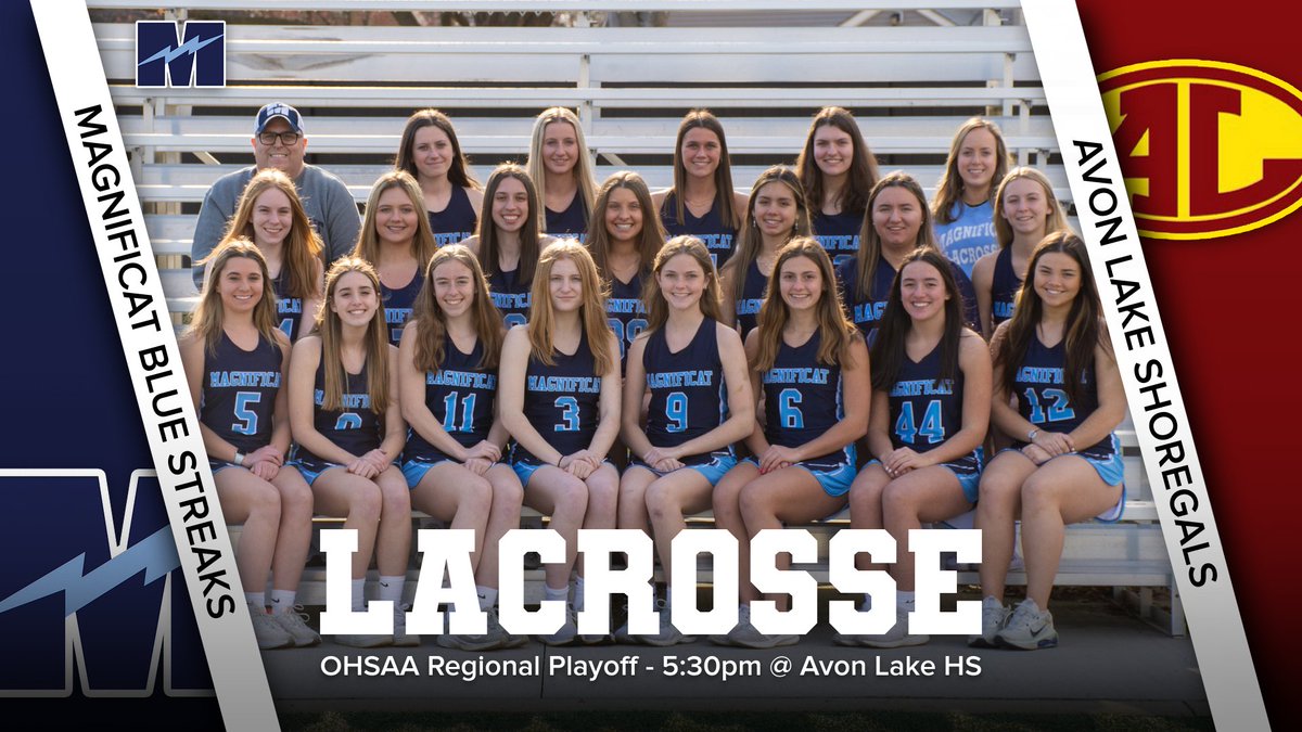Lacrosse opens the playoffs TONIGHT! <a href="/bluestreakslax/">Magnificat Lacrosse</a> <a href="/AvonLakeSports/">Avon Lake Athletics</a>