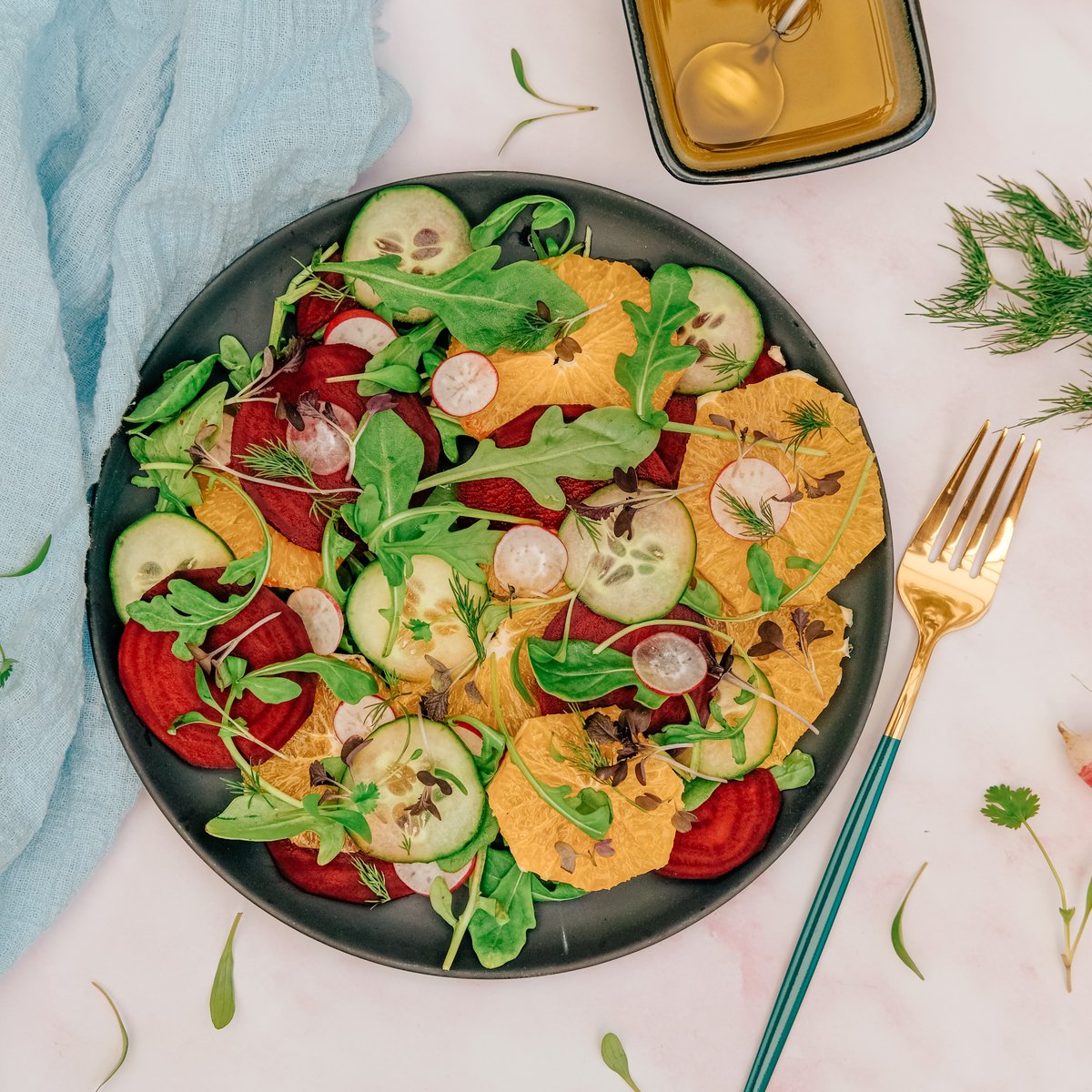 Summer citrus salad. Refreshing, light and exciting.