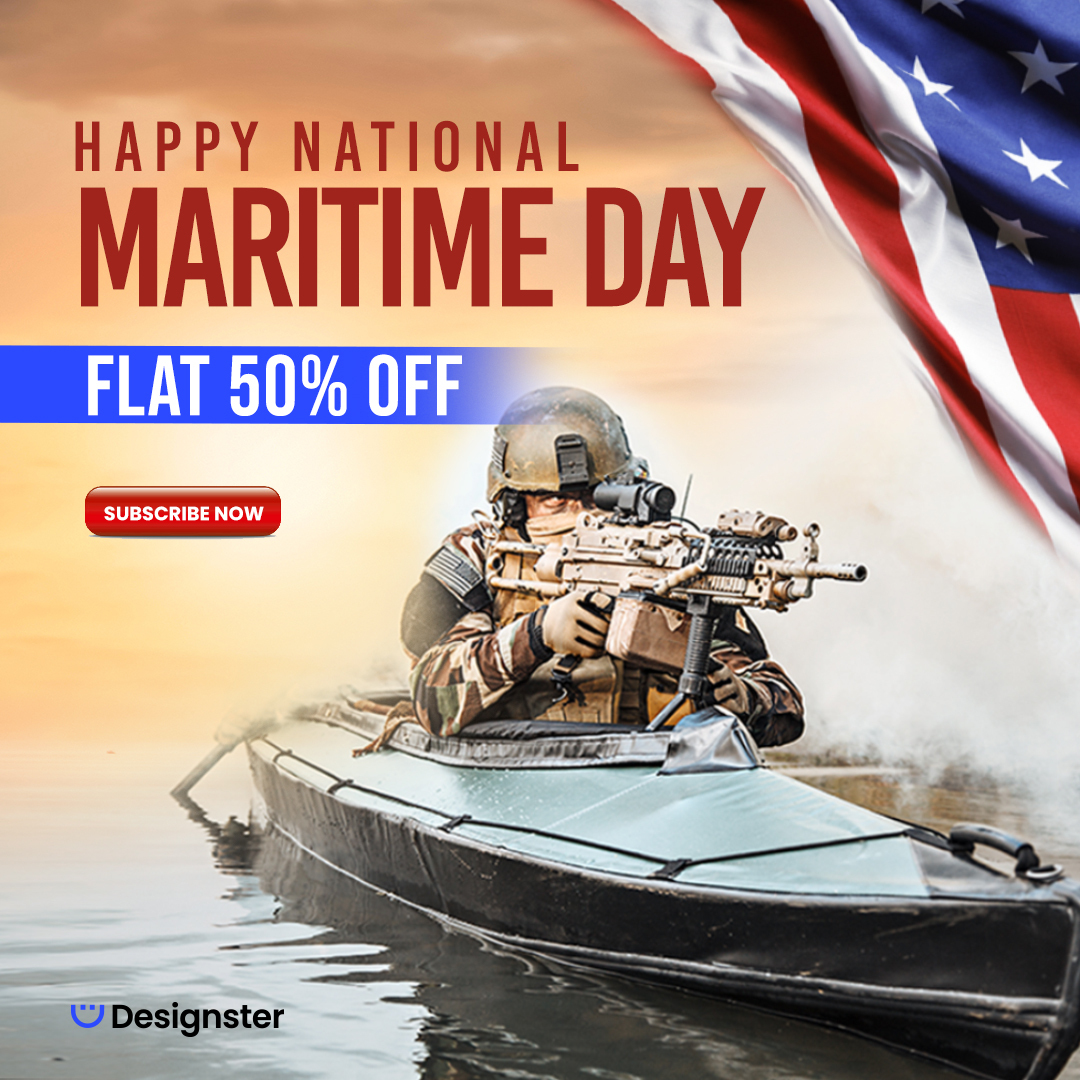 designster's tweet image. Happy National Maritime Day to all the sea warriors!
On this auspicious occasion
Get Flat 50% Off now on all the designs !!!
Click here : bit.ly/39Va3UE
#designster #graphicdervices #Graphicdesignsuccess #Designersneed #professionaldesigners #professionallogodesigner