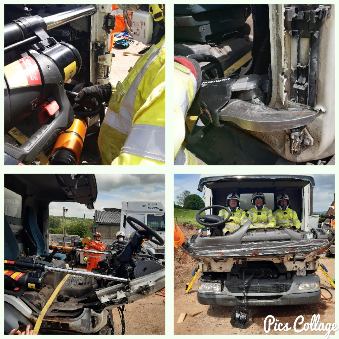 HIWFRS_LandD's tweet photo. A fantastic day of #HeavyRescue for some of our Service #RTC #Trainers. Today covered visual LGV / HGV Hazzards and #SpaceCreation #Techniques on 7.5 Tonne LGVs @IRRTCrescue #HeavyRescue #SpaceCreation #VeryDifferentToCars https://t.co/LW5ql8DmUY