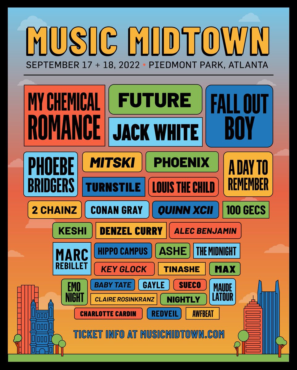 if you opened for Midtown in 2003 you get to headline Music Midtown, those are the rules