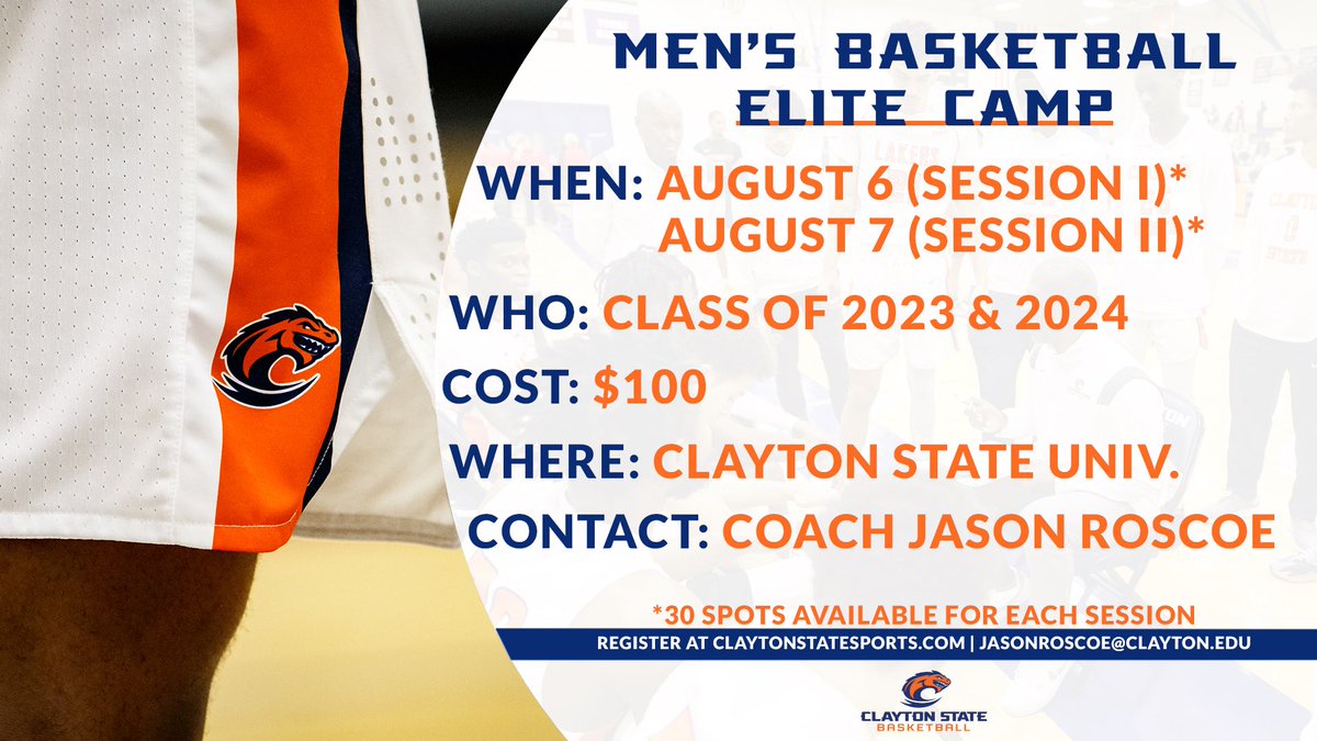 https://claytonstatesports.com/registrations/#!/camp/20