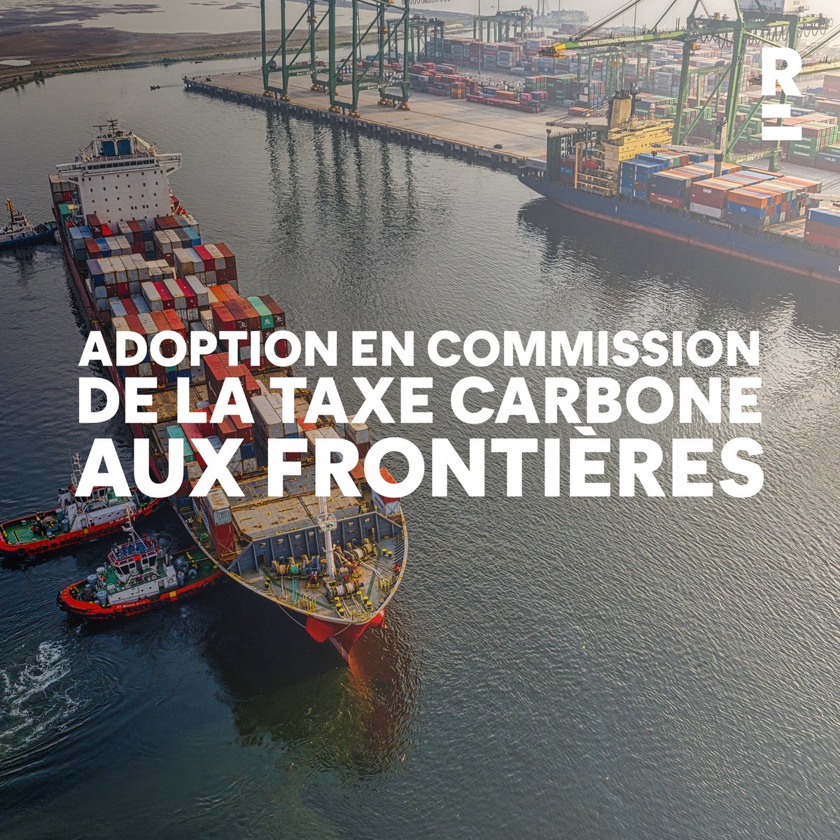 RenewEuropeFRA's tweet photo. ✅C'était une promesse de campagne, la Commission Environnement du Parlement européen vient d'adopter la taxe carbone aux frontières de l'🇪🇺. 

Une bonne nouvelle pour le climat et pour nos entreprises !

Prochaine étape, l'adoption en plénière en juin. 

@pcanfin @ValerieHayer https://t.co/ztNXpKrFZL
