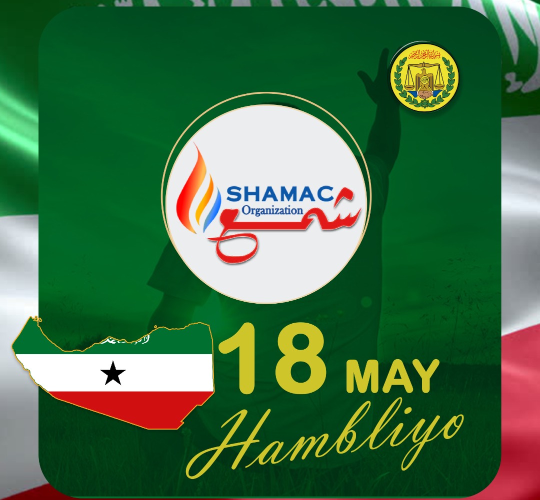 AhmedMo61487331's tweet photo. Bahweynta Ururka Shamac Ee Goboladda Maroodi-jeex iyo Togdheer waxa ay hambalyo u dirayaan dhamaanba Ummada Reer Soomaalilaan munaasibada Xuska 18 may awgeed,waxa ayna u rajeynayaan Horumar iyo badhaadhe. https://t.co/9mTz68kHMu
