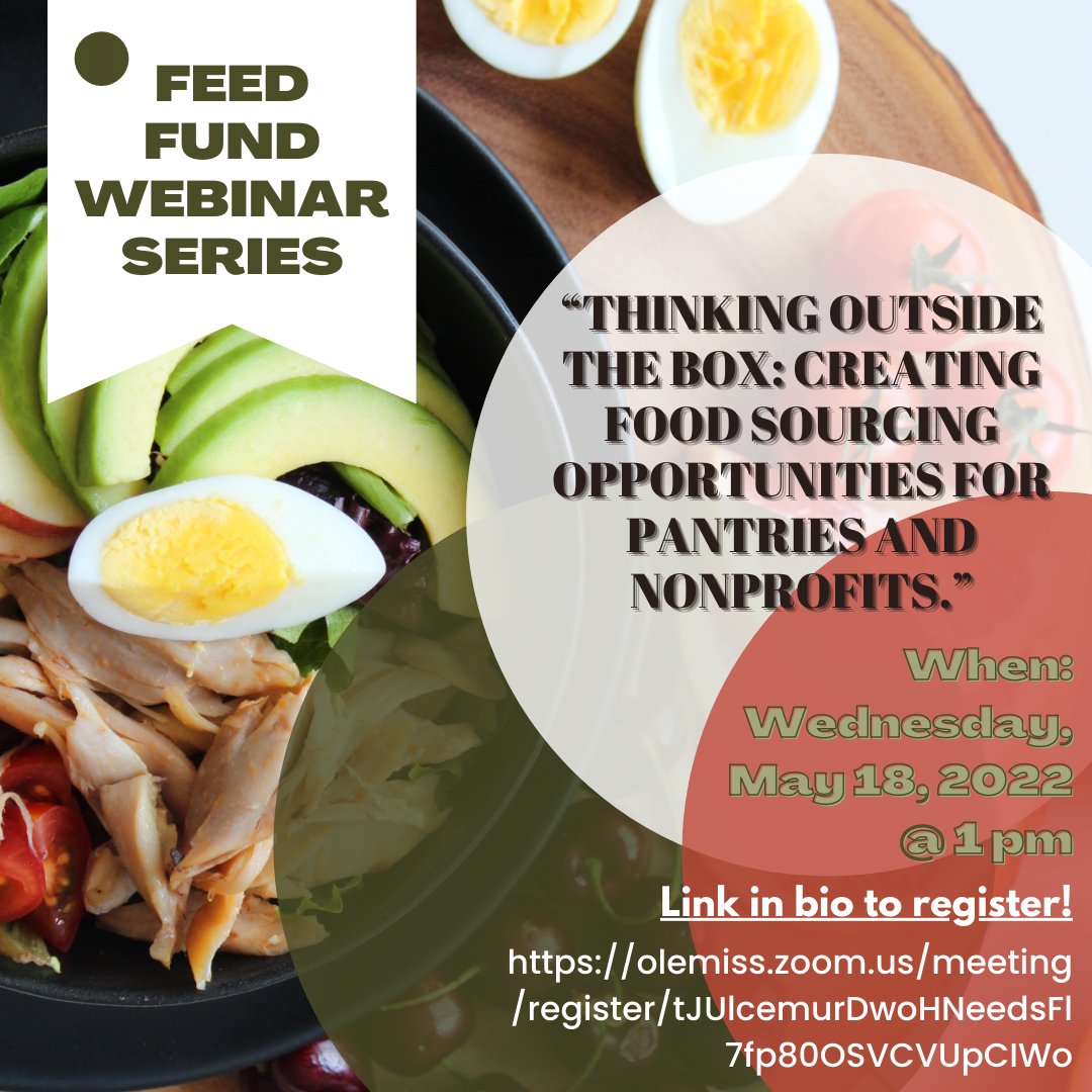 The Community Foundation of NW Mississippi and the Maddox Northwest Volunteer HUB are partnering with us and Delta Directions to announce our next FEED Fund Webinar Series. This meeting will discuss  opportunities for food donations and access for pantries and nonprofits.
