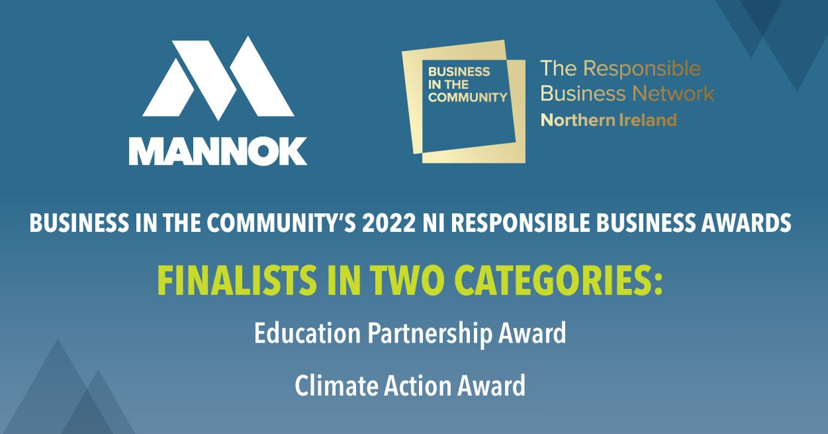 We're proud to find out today we're #finalists in 2 of #BITCNIAwards! As a result of our commitment to #climatechange, young people & education partnerships, we are finalists for the: 
✅#ClimateAction Award 
✅#EducationPartnership Award 

 #ResponsibleBusiness #Award