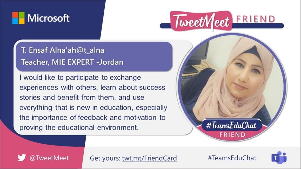t_alna's tweet photo. انصاف النعانعة
الأردن 
#tweetMeetAR #teamseduchat https://t.co/A7Z4ZmUOcb