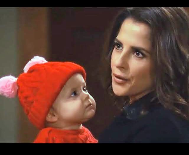 ShirlGCadotte55's tweet photo. #SamMcCall with her babies she’s so adorable this looks from baby Scout, she knows how special the woman is holding her, and her holding Danny TK, #HappyBirthdayKelly #KellyAppreciationWeek #GH #DannynScout moment to cherish!  Always like when adults get down to kids level ❤️ https://t.co/b41Wjyao19