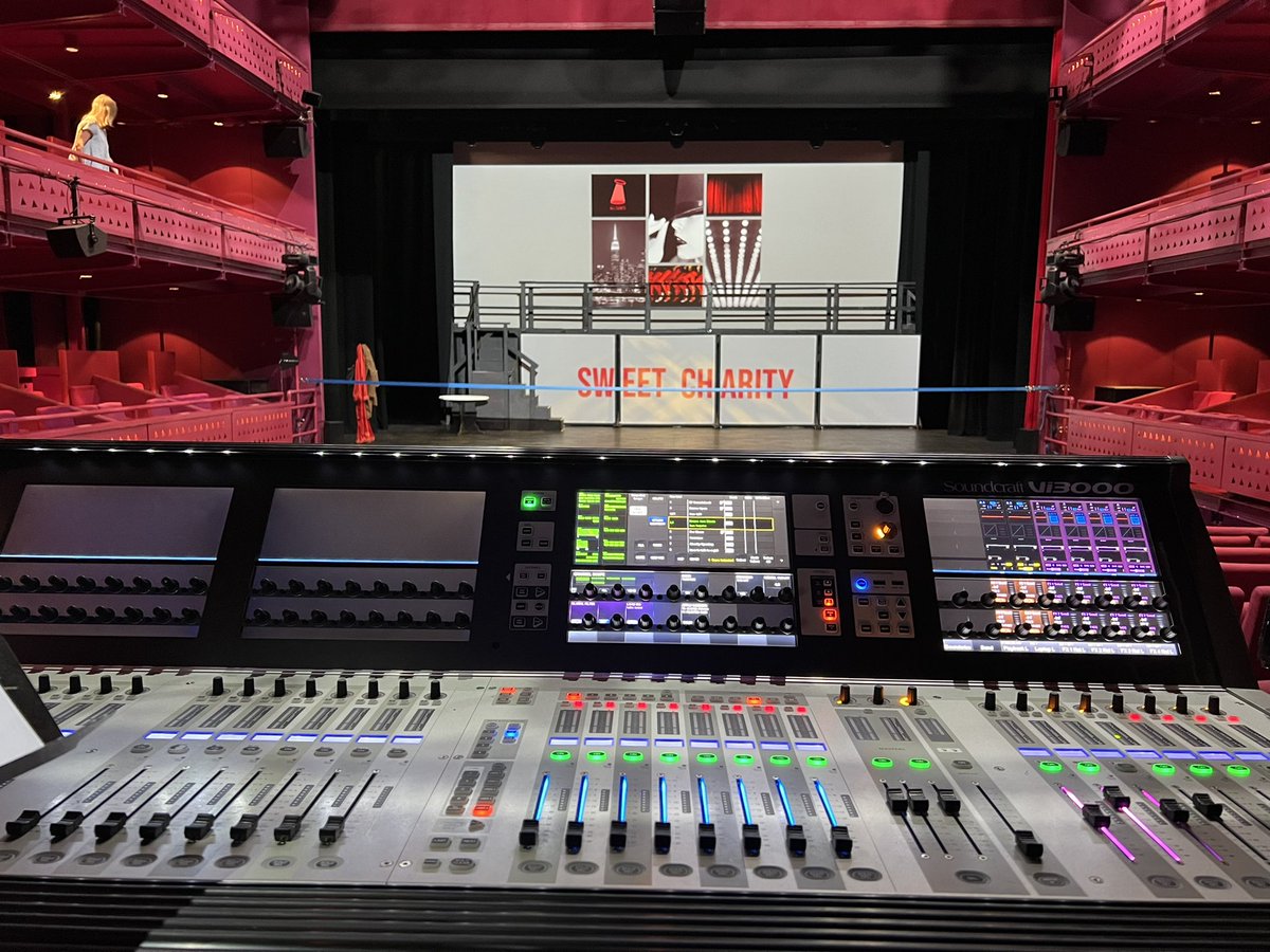 My ‘office’ for the week as Sound 1 for Sweet Charity down in Salford
