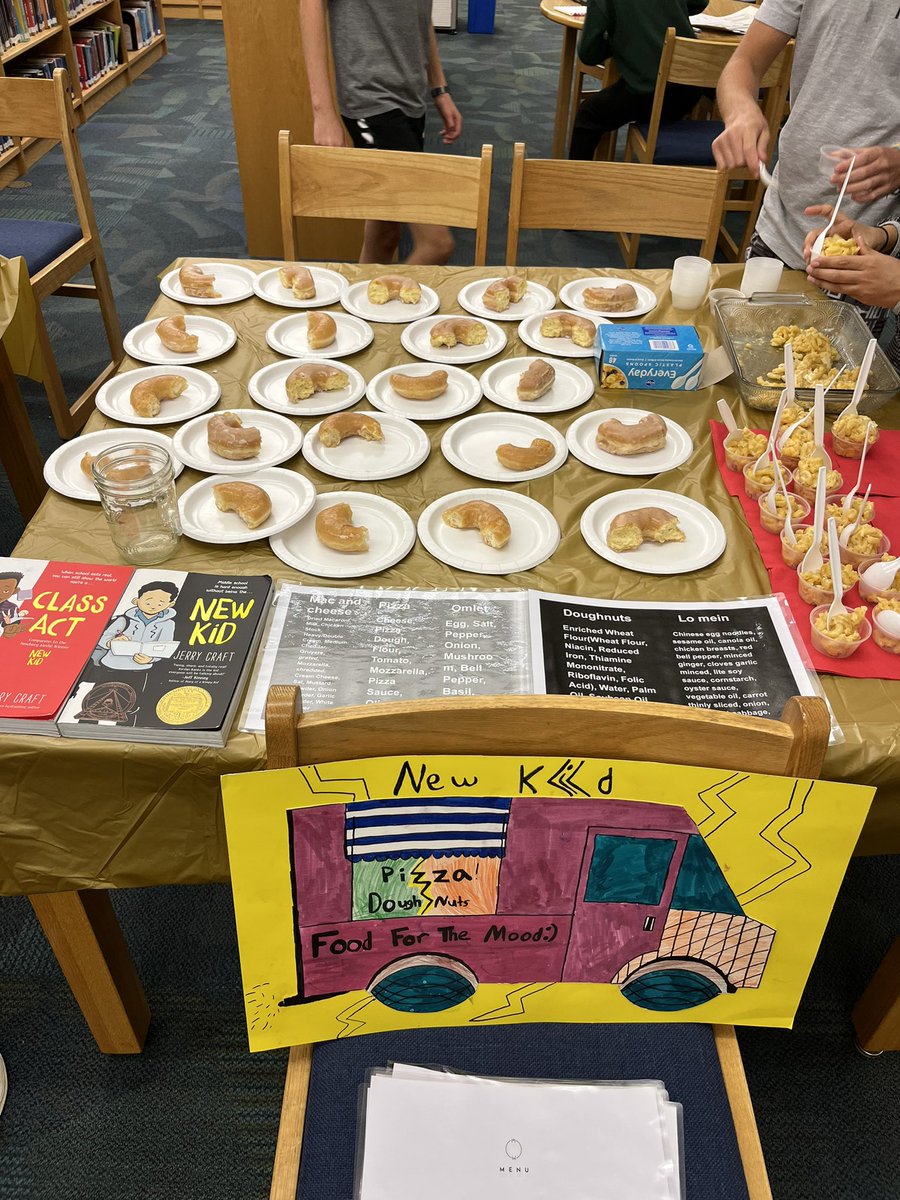 Literary Food Truck Wars. Students created food trucks (with samples!) based on books they read. #oneCCPS #robioUS