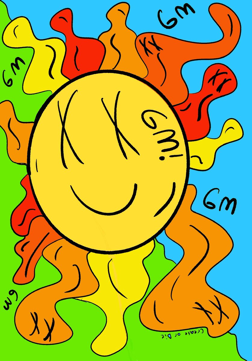 Throwback to my first ever GM drawing… Yeah, we’ve come a long way. GM 🌞