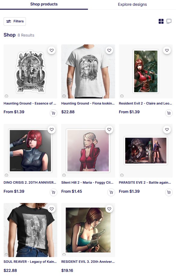 NCParasiteEve's tweet photo. Looking for lit, nostalgic Horror Games merch? 

Grab a neat T-Shirt, a Phone Case or maybe a handful of Stickers to express your love for legendary Survival Horror games such as Parasite Eve, Silent Hill or Resident Evil! ❤️‍🔥🦇🏰

ALL Original works by your admin, @Demento_Liszt https://t.co/MMcyWxCCR8
