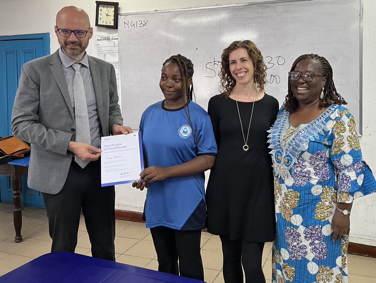 ProfPeterDundee's tweet photo. After 2 yrs online, returning to 🇬🇭 &amp; 🇳🇬 has meant meeting in person participants in ⁦@dundeeuni⁩ ⁦@LawDundee⁩ African Schools Mooting Competition - standard gets higher &amp; higher each year! 💪💪 @gecacademy1 ⁦@WFCollege⁩ ⁦@TIS_Ghana⁩ ⁦@GhaIntSch⁩ https://t.co/WmwZgh18gN