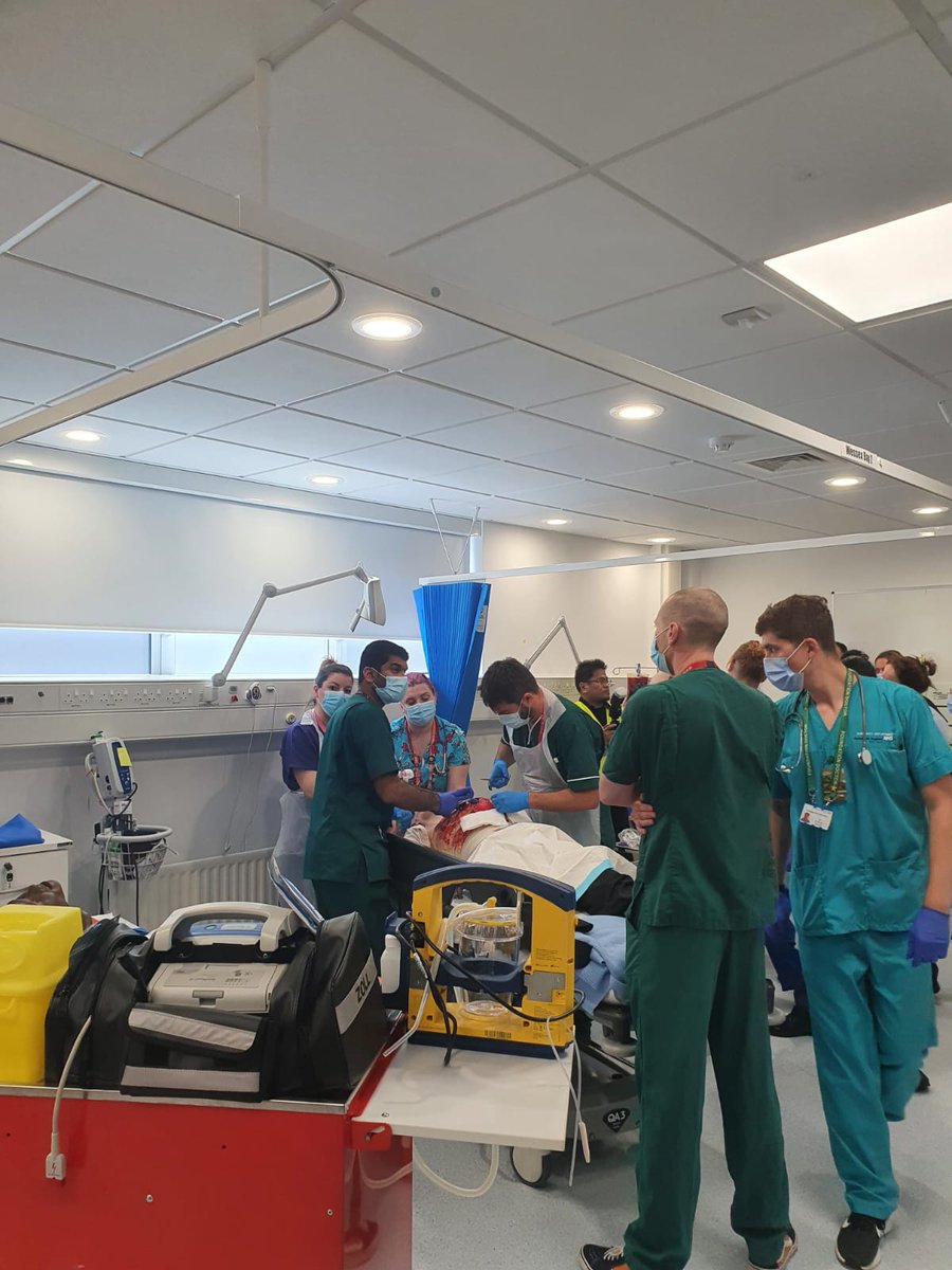 UoP_Nursing's tweet photo. Today was day 2 of the SIMEX mass casualty simulation exercise. Our Centre for Simulation in Health and Care was turned into an Emergency Department, receiving and triaging casualties from a simulated major incident. 1/4 https://t.co/UrVrVkyIxC