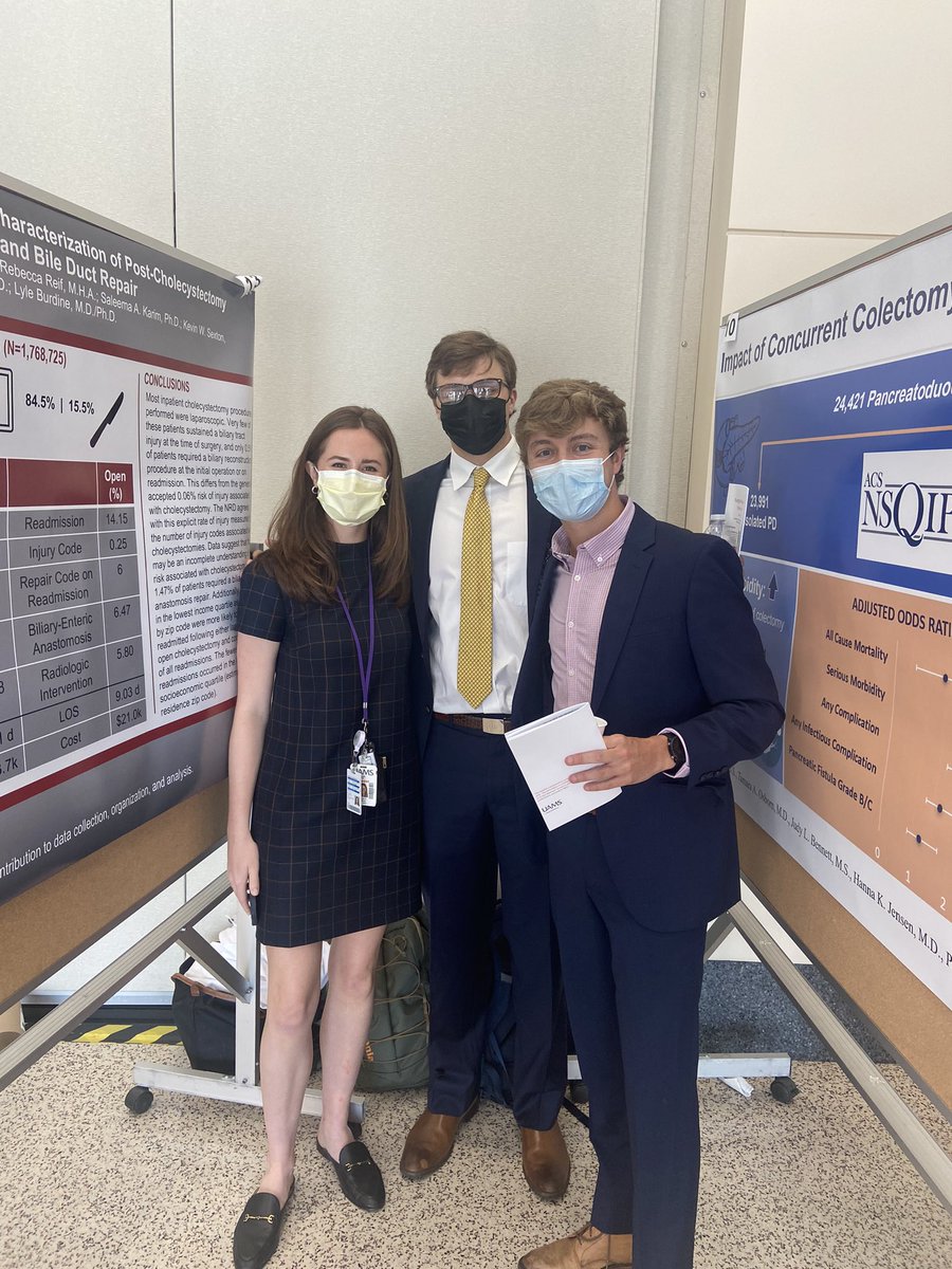 uamsGSSA's tweet photo. Great day for surgical research! 🤩🤩Poster presentations were given by 3 of our executive GSSA officers at the UAMS Surgical Symposium. 
Great job Liza, Larkin, and Hudson! #Research @UAMS_Surgery https://t.co/KvKMN6am0S