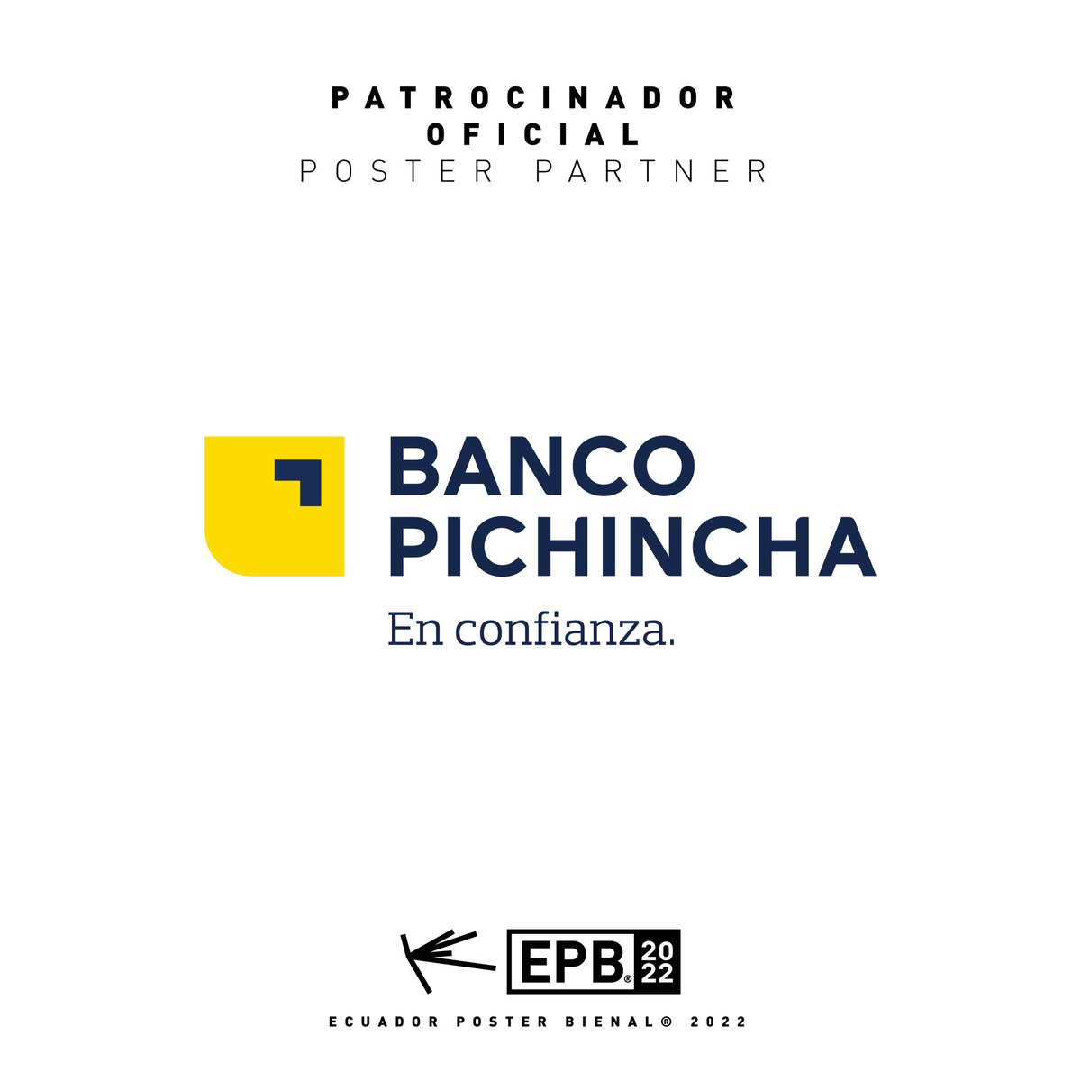 ecposterbienal's tweet photo. El mejor banco del Ecuador @BancoPichincha se suma al @ecposterbienal 2022
#ecuadorposterbienal #epb2022 #bancopichincha #posterpartner https://t.co/w0vdc815Qi
