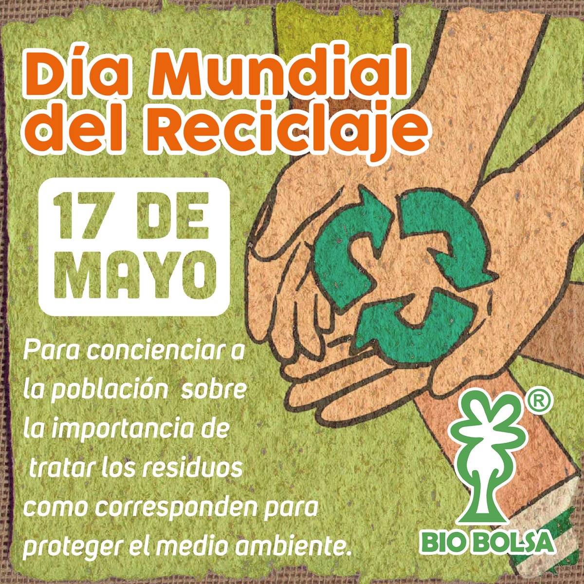 BIOBOLSASAS's tweet photo. #diadelreciclaje https://t.co/wRmY5oCzGs